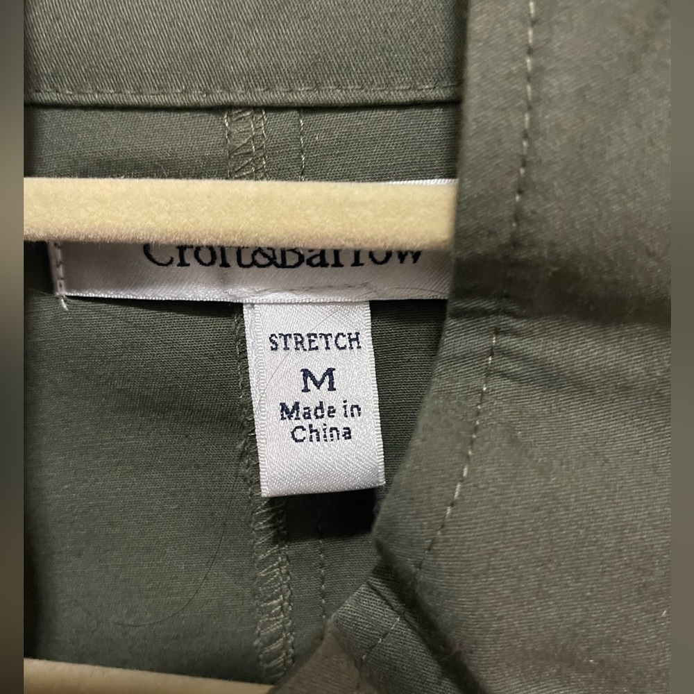 Croft & Barrow - olive green jacket with snap front - size Medium - Picture 4 of 4